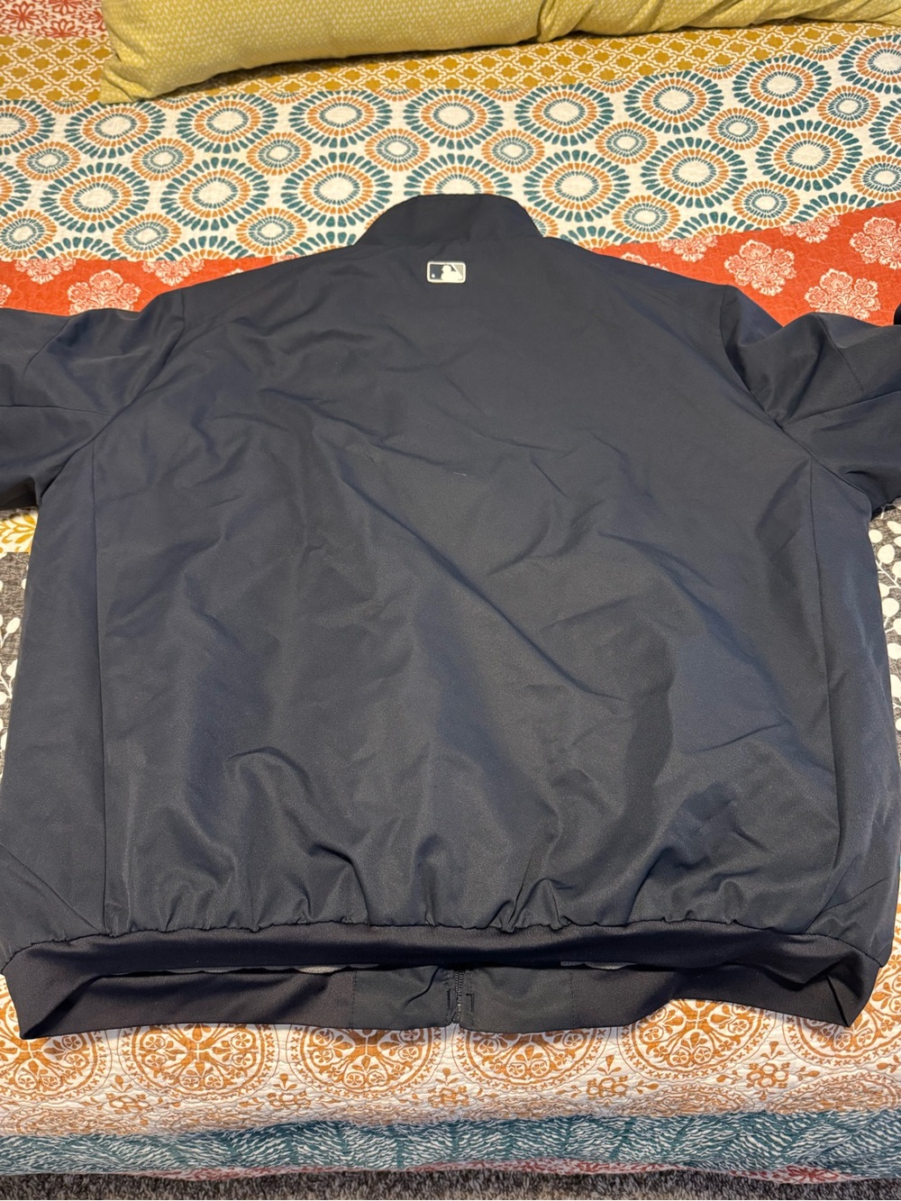 Majestic Navy Yankees Full-Zip Jacket with White Script - Picture 7 of 7